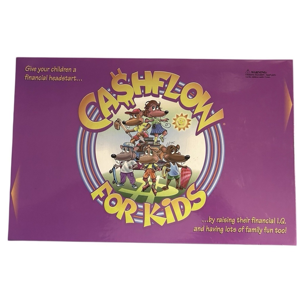 Vintage CASHFLOW‎ For Kids 2004 Board Game Rich Dad Poor Dad Kiyosak